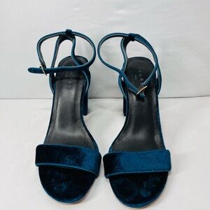 Sandro‎ Teal Velvet Women's Heels
